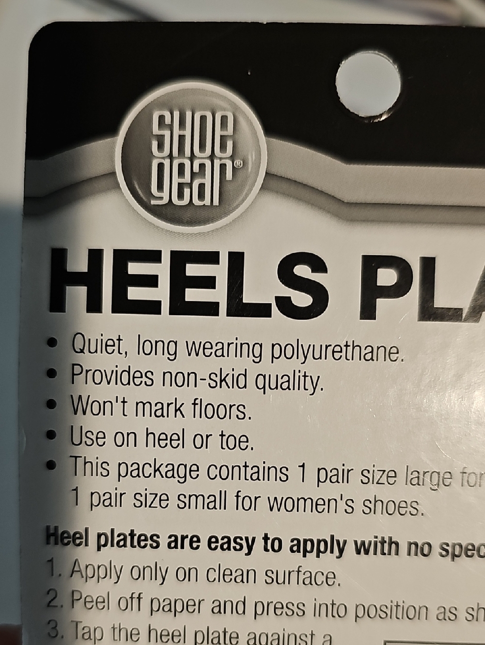 Shoe Gear Heel Plates, 2-Pack New - Picture 6 of 8